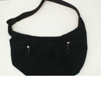 Women's large black shoulder bag 