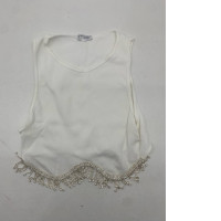 Small white sleeveless women's shirt