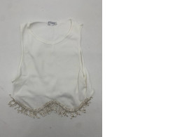Small white sleeveless women's shirt