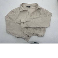 Beige women's ZARA short shirt
