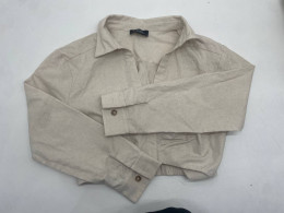 Beige women's ZARA short shirt