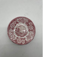 Set of 3 red saucer