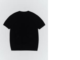 Knitted black t-shirt