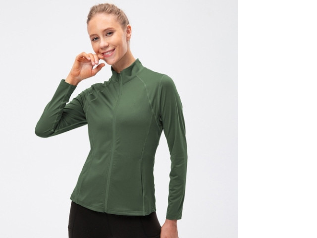 Women Elastic Zipper Sports Jacket Yoga Training Thin Long Sleeve Running Sports Jackets Women Elastic Zipper Sports Jacket Yoga Training Thin Long Sleeve Running Sports Jackets