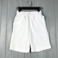 White fabric shorts for men