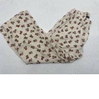 Beige sleeping pants with bear print