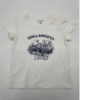 White children's t-shirt with print