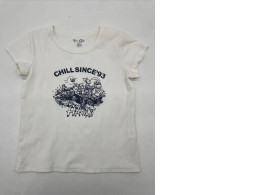 White children's t-shirt with print