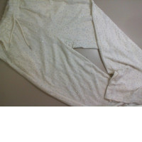 White Women's Pants With Sequins