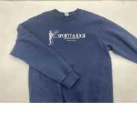 Blue men's longsleeve with RICH and SPORT print