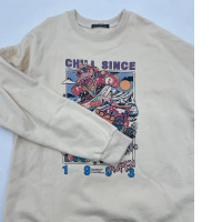 Light beige longsleeve with CHILL SINCE 1993 print Light beige longsleeve with CHILL SINCE 1993 print