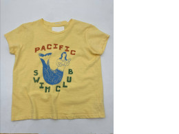 Yellow t-shirt with PACIFIC SWIMCLUB print