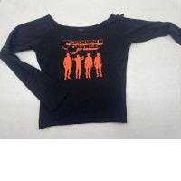 Black women's longsleeve with print Black women's longsleeve with print