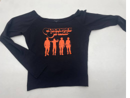 Black women's longsleeve with print