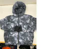 Women's Long Sleeve Hooded Sweatshirt in Blue and White