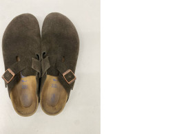 Men's dark brown closed toe sandals