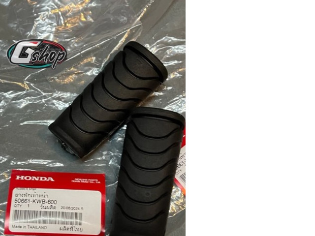 Set of 3 Front footrest rubber (100% genuine from the center) WAVE110i, WAVE125i Whale (50661-KWB-600) Set of 3 Front footrest rubber (100% genuine from the center) WAVE110i, WAVE125i Whale (50661-KWB-600)