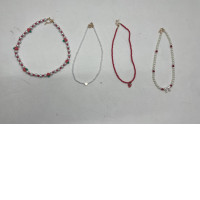 Set of 4 beaded jewelry