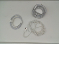 Set of 3 Battery charger cable with adapter 