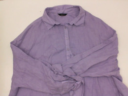 Women's purple long-sleeved shirt 