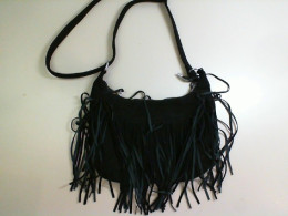 Black Suede Shoulder Bag