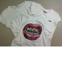 Set of 3 white short t-shirts