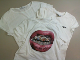 Set of 3 white short t-shirts