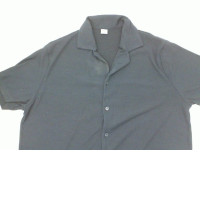 Blue short-sleeved shirt Blue short-sleeved shirt