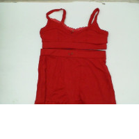 Set of 2 Women's red tank top and red shorts 