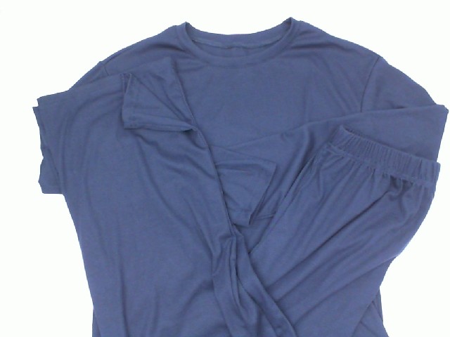 Set of 2 Blue long-sleeved round neck t-shirt and blue long pants Set of 2 Blue long-sleeved round neck t-shirt and blue long pants