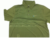 Green short-sleeved shirt  oversize 