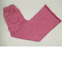 Women's pink long jeans 