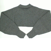 Women's long-sleeved round neck sweater, gray 