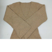 Women's Brown V-neck Long Sleeve Sweater Women's Brown V-neck Long Sleeve Sweater