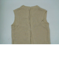 Women's brown knitted round neck shirt Women's brown knitted round neck shirt