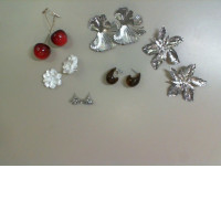Set of 6 sets of earrings jewelry