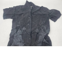 Black shortsleeve t-shirt with tiger print Black shortsleeve t-shirt with tiger print