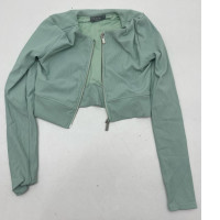 Light green short women's jacket