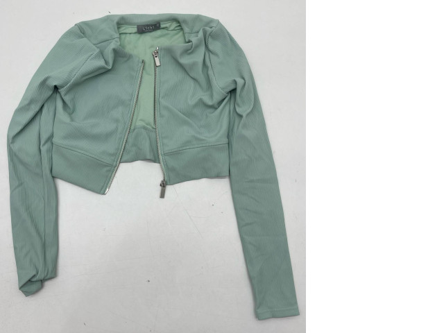 Light green short women's jacket Light green short women's jacket