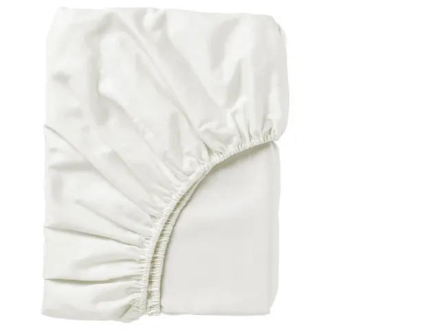 NATTJASMIN NATTJASMIN Fitted sheet, white, 150x200 cm - IKEA NATTJASMIN NATTJASMIN Fitted sheet, white, 150x200 cm - IKEA