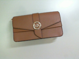 Brown clutch bag