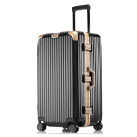 Black and gold travel bag 