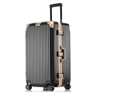 Black and gold travel bag 