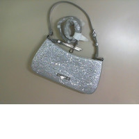 Small grey bag with stones + shoulder strap