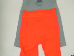 Set of 2 Gray and orange workout stay pants 