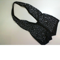 Black jumpsuit with rhinestones