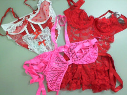 Set of 3 women's suits, lace