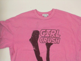 Pink round neck t-shirt oversize 