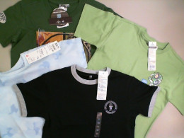 Set of 4 T-shirts for a boy, height 120 cm