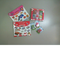 Applique set 2 books + 9 erasers with smells